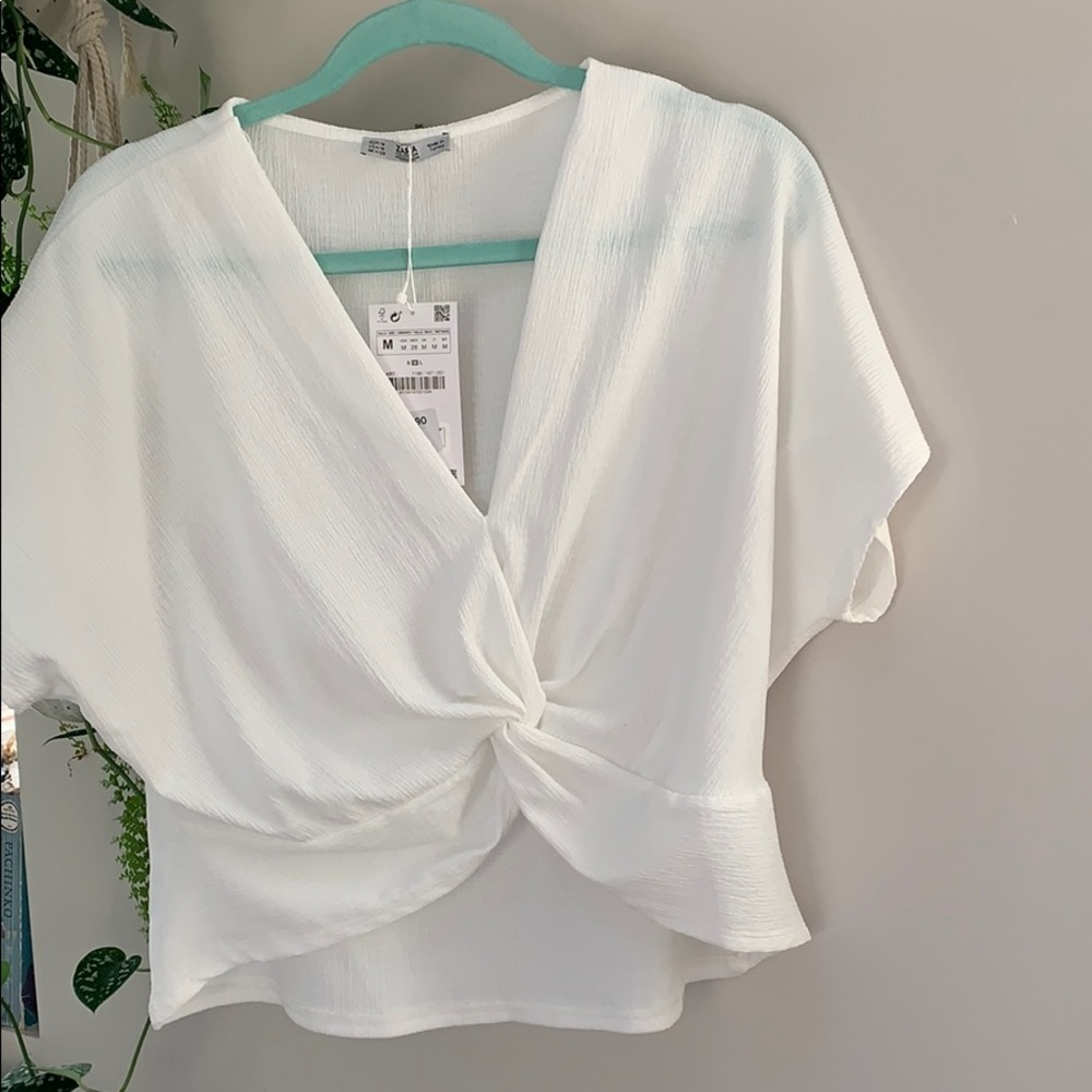 Zara cropped short sleeve